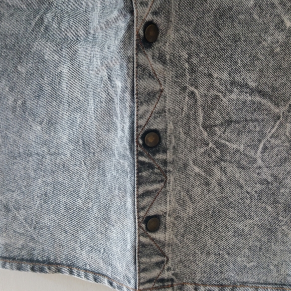 Lee denim vintage, retro acid wash denim skirt 11W - Picture 13 of 15